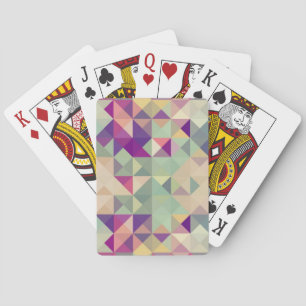 Vintage Hipster Geometrisches Muster. Spielkarten