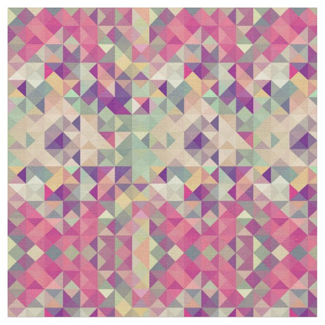 Vintage Hipster-geometrisches Muster Stoff (Nahaufnahme)