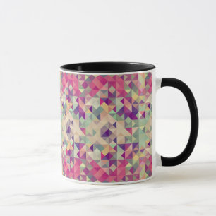 Vintage Hipster Geometrisches Muster. Tasse