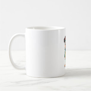 Vintage-Hipster-Mops-Cartoon-Streetwear-Grafik Kaffeetasse