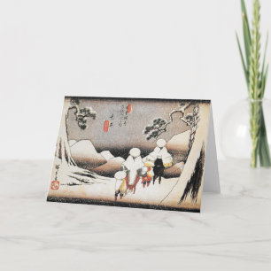 Vintage Hiroshige japanische Karte