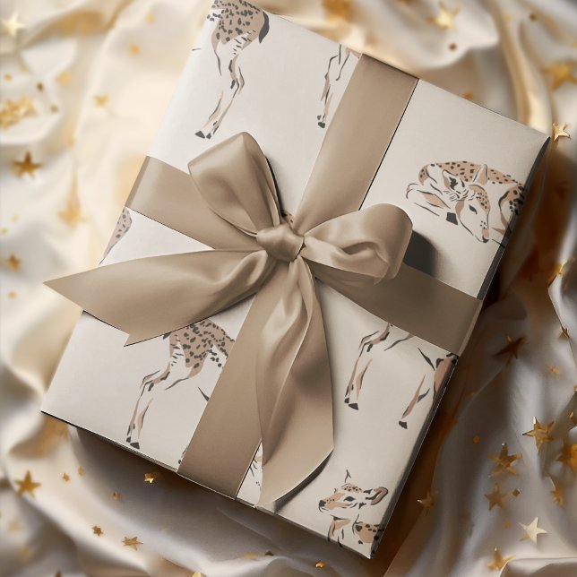 Vintage Hirschbeige Geschenkpapier (Von Creator hochgeladen)