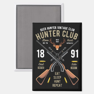 Vintage-Hirschjäger Magnet