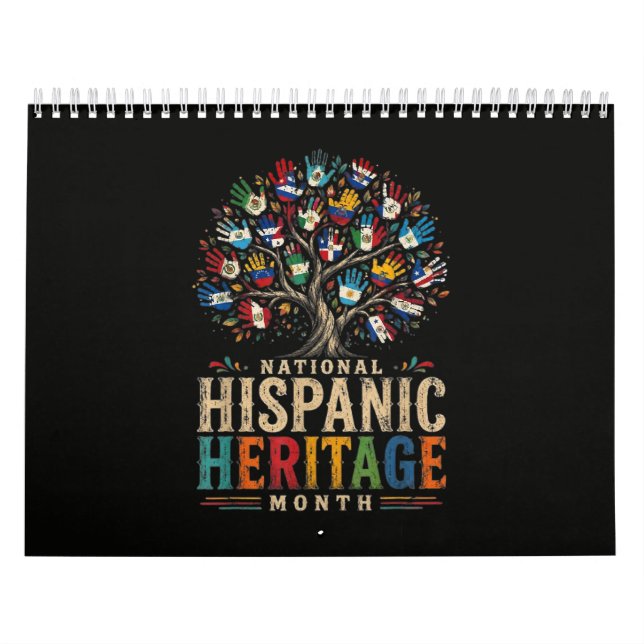 Vintage Hispanic Heritage Month Tree of Unity Kalender (Titelbild)