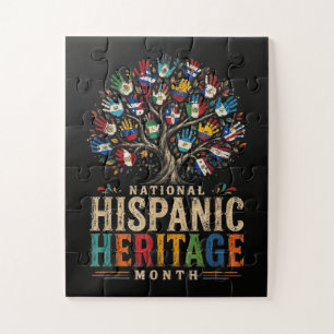Vintage Hispanic Heritage Month Tree of Unity Puzzle