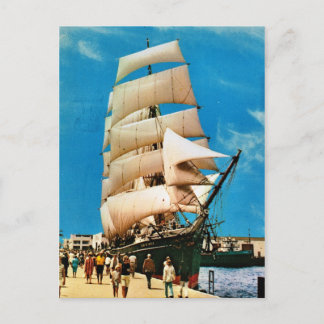Vintage historische Schiffe, Star of India, San Di Postkarte