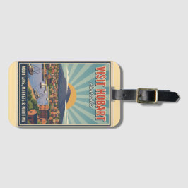 Vintage Hobart Tasmania - Mountains & Maritime Gepäckanhänger