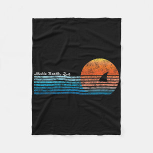 Vintage Hobie Beach Retro 80er Haiflossen-Sonnenun Fleecedecke