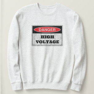 Vintage-Hochspannungswarnung Damen Sweatshirt
