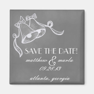 Vintage Hochzeit Bell "Save the Date" Magneten Magnet