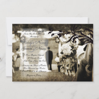 Vintage Hochzeit Einladung