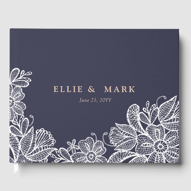 Vintage Hochzeit Gästebuch (Vorderseite)