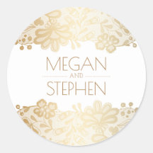 Vintage Hochzeit, Gold und Weiß