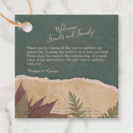 Vintage Hochzeit im boho-Stil Geschenkanhänger