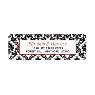 Vintage Hochzeit in Rot, Schwarz und Weiß