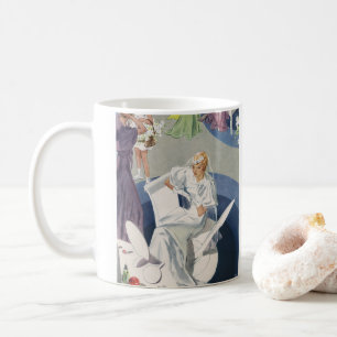 Vintage-Hochzeit, Mid Century Modern Art Deco Brau Kaffeetasse