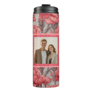 Vintage-Hochzeit mit benutzerdefinierter Nelken-Sp Thermosbecher
