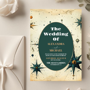 Vintage Hochzeit mit Wasserfarben Flyer