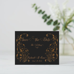 Vintage-Hochzeit Romantische Steampunk-Feinmärchen Postkarte