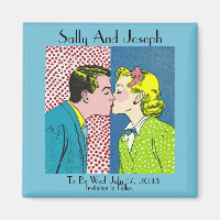 Vintage-Hochzeit - Termin vormerken, Pop-Art 50er