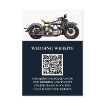 Vintage Hochzeit von Motorrädern