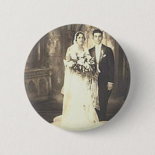 Vintage Hochzeitfotografie Button