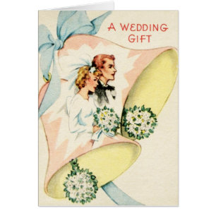 Vintage Hochzeits-Geschenk-Karte
