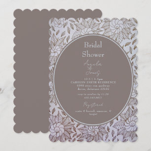 Vintage-Hochzeitseinladung mit floralem Muster Einladung