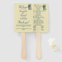 Vintage Hochzeitsfeier Fächer