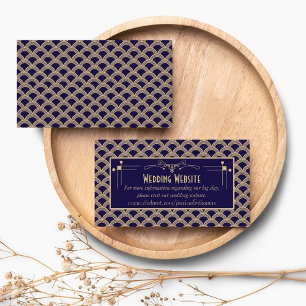 Vintage Hochzeitskollektion Art Déco Gatsby von 19 Begleitkarte