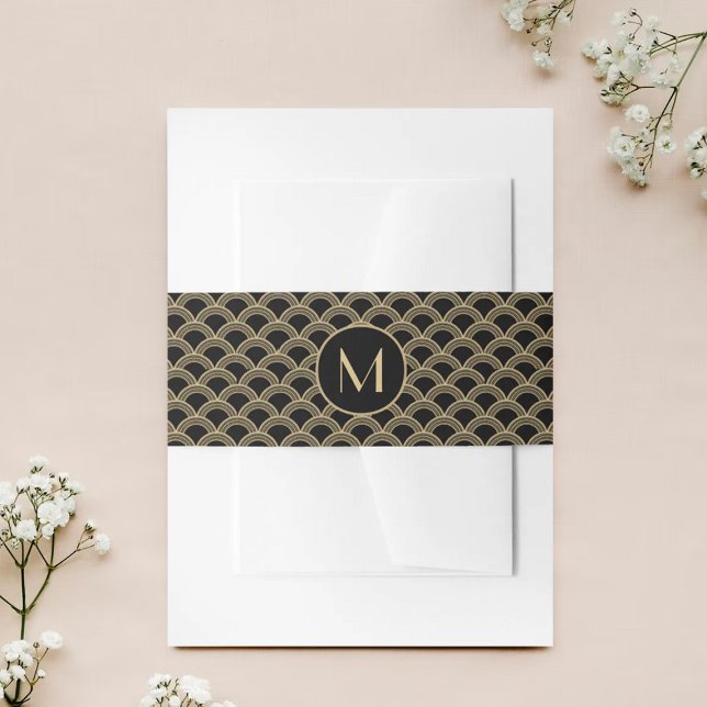 Vintage Hochzeitskollektion Art Déco Gatsby von 19 Einladungsbanderole (Von Creator hochgeladen)