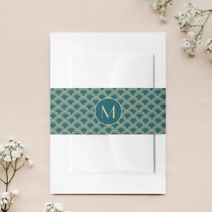 Vintage Hochzeitskollektion Art Déco Gatsby von 19 Einladungsbanderole