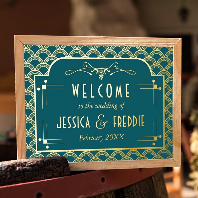 Vintage Hochzeitskollektion Art Déco Gatsby von 19 Foliendrucke (Von Creator hochgeladen)