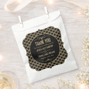 Vintage Hochzeitskollektion Art Déco Gatsby von 19 Geschenktütchen