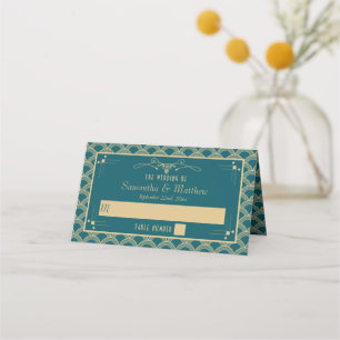Vintage Hochzeitskollektion Art Déco Gatsby von 19 Platzkarte