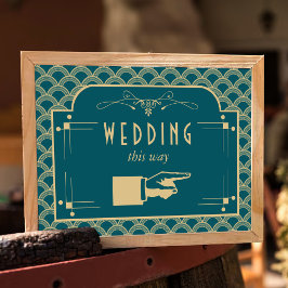 Vintage Hochzeitskollektion Art Déco Gatsby von 19 Poster