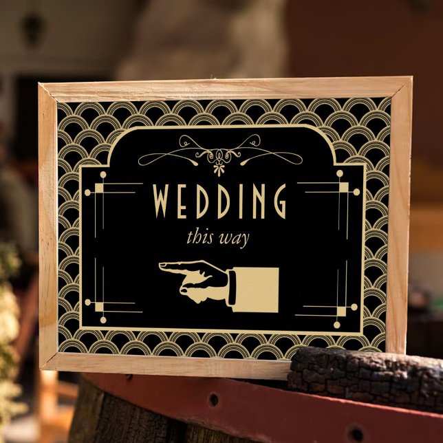 Vintage Hochzeitskollektion Art Déco Gatsby von 19 Poster (Von Creator hochgeladen)