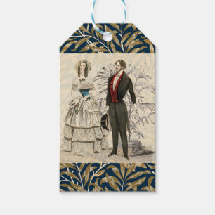 Vintage Hochzeitskunst von 1844 Geschenkanhänger