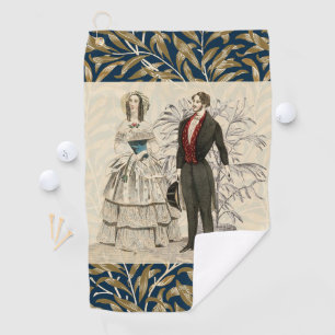 Vintage Hochzeitskunst von 1844 Golfhandtuch