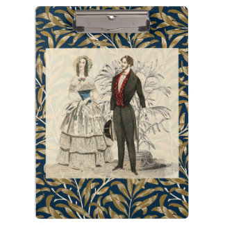 Vintage Hochzeitskunst von 1844 Klemmbrett