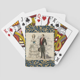 Vintage Hochzeitskunst von 1844 Spielkarten
