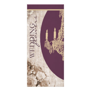 Vintage Hochzeitsplaner Rack Card Werbekarte