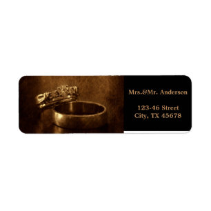 Vintage Hochzeitsringe rustikale Verlobungsfeier