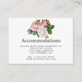 Vintage Hochzeitsunterkünfte in Burgund Begleitkarte