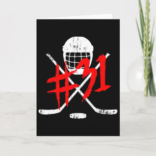 Vintage-Hockey-Trikot Nummer 31  Karte