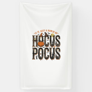 Vintage-Hocus-Pocus-Halloween-Kürbis-Shirt-Design Banner