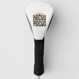 Vintage-Hocus-Pocus-Halloween-Kürbis-Shirt-Design Golf Headcover