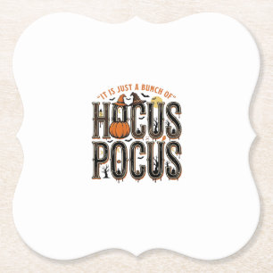 Vintage-Hocus-Pocus-Halloween-Kürbis-Shirt-Design Untersetzer