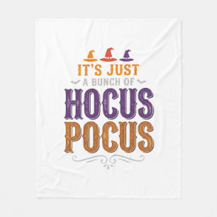 Vintage Hocus Pocus Halloween-Schriftzug Design_1 Fleecedecke