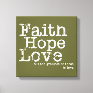 Vintage Hoffnung Liebe gepackt Canvas Print Leinwanddruck
